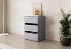 Meubella | Ladekast grijs 51x40x71 cm - 3 lades | Modern, Verzenden, Nieuw, 50 tot 100 cm, Modern