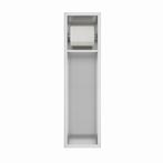 Inbouw toiletrolhouder-closetborstel houder Rvs zonder klep, Verzenden, Nieuw