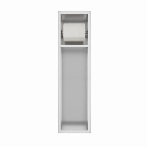 Inbouw toiletrolhouder-closetborstel houder Rvs zonder klep, Doe-het-zelf en Verbouw, Sanitair, Verzenden