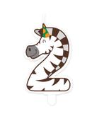Zebra Kaars 2 Jaar Zebra, Verzenden, Nieuw