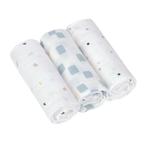 Lässig Hydrofiele luier Swaddle & Burp Blanket L GOTS Happy, Verzenden, Nieuw