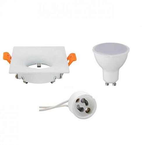 LED Spot - GU10 - Inbouw - Wit - 6W - Warm Wit - 85mm, Huis en Inrichting, Lampen | Spots, Plafondspot of Wandspot, Nieuw, Led