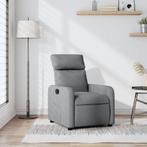 vidaXL Fauteuil verstelbaar stof lichtgrijs, Huis en Inrichting, Fauteuils, Verzenden, Nieuw