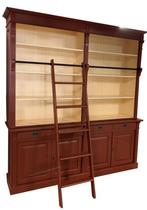 Boekenkast rood met trap Domburg 225 x 240cm, Huis en Inrichting, Kasten | Boekenkasten, Ophalen of Verzenden, Nieuw