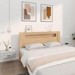 vidaXL Nachtkastjes 2 st wandgemonteerd 50x36x25 cm grijs, Huis en Inrichting, Slaapkamer | Nachtkastjes, Minder dan 45 cm, Verzenden