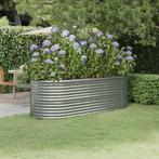 vidaXL Plantenbak 224x80x68 cm gepoedercoat staal, Tuin en Terras, 100 cm of meer, Verzenden, Nieuw, Metaal
