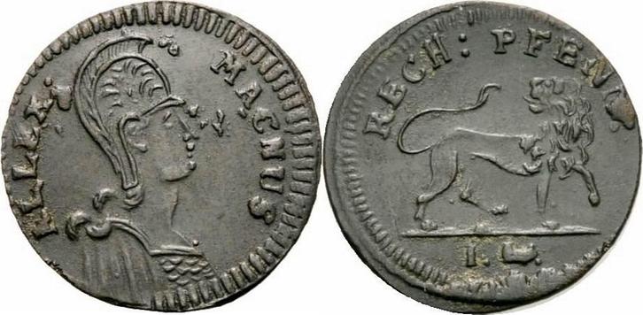 O J Nuernberg, Stadt Nuernberg Rechenpfennig o J von Joha..., Postzegels en Munten, Penningen en Medailles, Verzenden