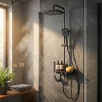 Regendouche Zwart Thermostaat | Mat Zwart | Scherpe Prijs, Huis en Inrichting, Ophalen of Verzenden, Nieuw, Met douche