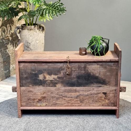 Kist Hout Himachal, Huis en Inrichting, Kasten | Dressoirs, Nieuw, Ophalen of Verzenden