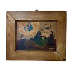 Votiefgeschenk - Hout - 1910-1920 - Uit genade ontvangen -, Antiek en Kunst