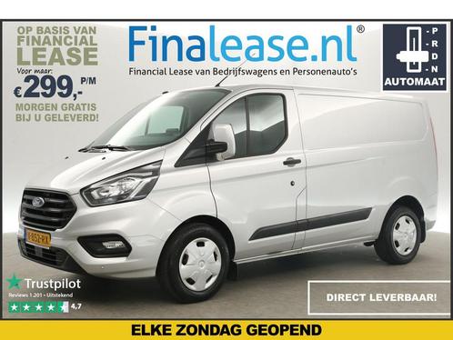 Ford Transit Custom 2.0 TDCI L1H1 AUT Airco Cruise €299pm, Auto's, Bestelauto's, Lease, Automaat, Diesel, Ford, Zilver of Grijs