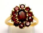 Ring - 14 karaat Geel goud Granaat, Sieraden, Tassen en Uiterlijk, Ringen, Nieuw