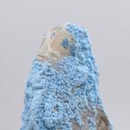 Shattuckite azzurro, bol op kristalquartz, zeer zeldzaam, Verzamelen