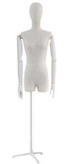 Jane 3/4 torso dame zand met houten armen
