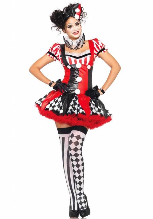 Sexy Harlequin Clown Kostuum, Kleding | Dames, Carnavalskleding en Feestkleding, Nieuw, Ophalen of Verzenden