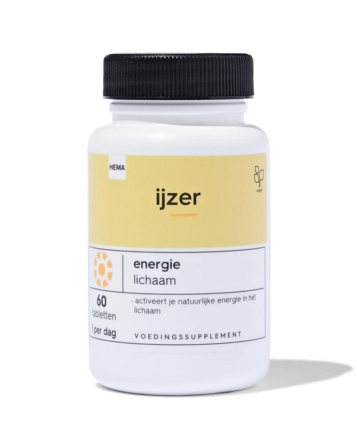 HEMA Ijzer 60 stuks 1+1 gratis, Sport en Fitness, Gezondheidsproducten en Wellness, Nieuw, Verzenden