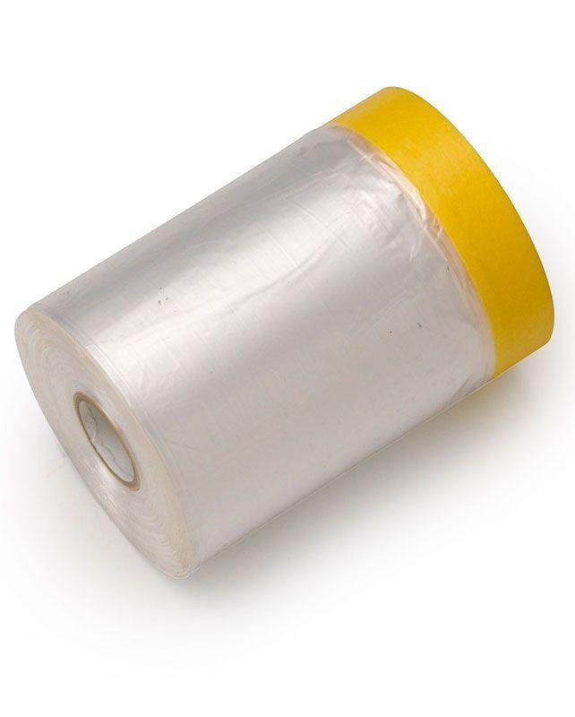 Masking tape Beige met folie - 55 cm * 33 mtr (Tape - Folie), Doe-het-zelf en Verbouw, Schildersmaterialen, Overige typen, Nieuw