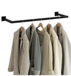 Industriële Kledingrail Wandkapstok – Zwart Metaal 50kg, Huis en Inrichting, Verzenden, Nieuw