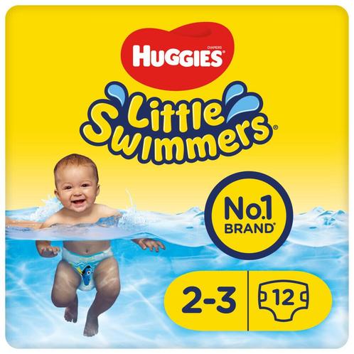 3x Huggies Little Swimmers maat 2-3 (3-8 kg) 12 stuks, Kinderen en Baby's, Badjes en Verzorging, Nieuw, Verzenden