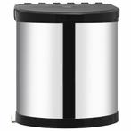 Inbouw Vuilnisbak 12L RVS - Retourdeal - Keuken Upgrade!..., Nieuw, Ophalen of Verzenden, Rvs, Minder dan 50 cm