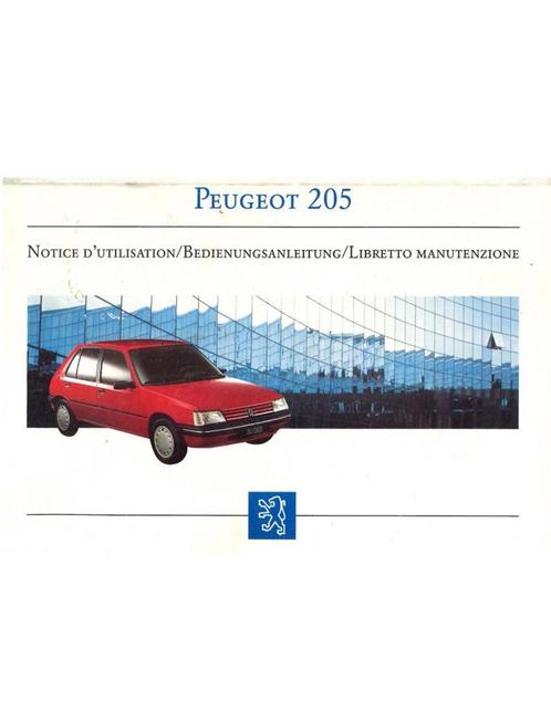 1994 PEUGEOT 205 INSTRUCTIEBOEKJE, Auto diversen, Handleidingen en Instructieboekjes