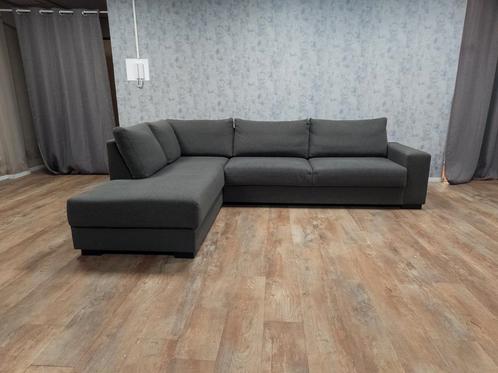 Mooi Antraciet Hoekbank, Huis en Inrichting, Banken | Bankstellen, 250 tot 300 cm, 150 cm of meer, Hoekbank, Zo goed als nieuw