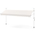 2dekans | Coast 400x120/135/150x210-300 cm Witte, Tuin en Terras, Zonneschermen, Ophalen of Verzenden, Zo goed als nieuw