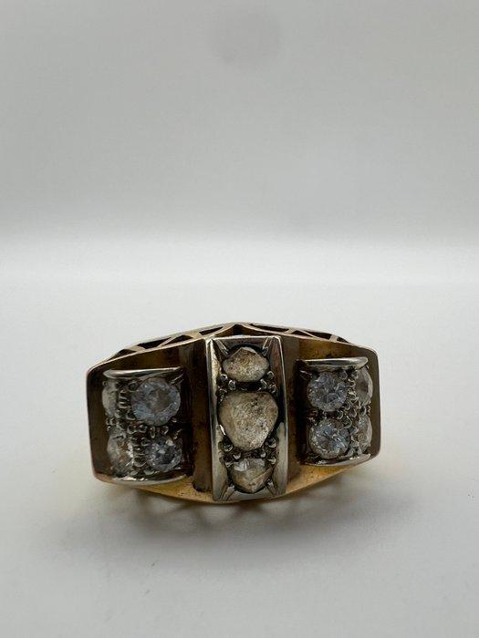 Ring - 18 karaat Geel goud - 2.50ct. tw. Diamant, Sieraden, Tassen en Uiterlijk, Ringen