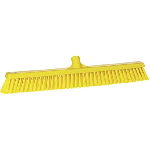 Vikan Hygiene combiveger geel 60 cm hard/zacht, Huis en Inrichting, Schoonmaakartikelen, Verzenden