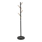 Staande kapstok Nacka kledingrek 172 cm zwart en houtkleurig, Huis en Inrichting, Verzenden, Nieuw
