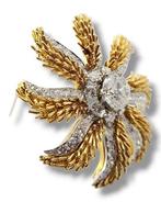 Broche - 18 karaat Geel goud, Verbazingwekkende 18K gouden, Sieraden, Tassen en Uiterlijk, Antieke sieraden
