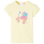 vidaXL Kindershirt 104 zachtgeel, Verzenden, Nieuw