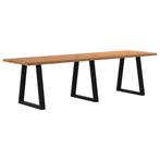 vidaXL Eettafel met natuurlijke rand 280x80x74 cm massief, Huis en Inrichting, Tafels | Eettafels, Verzenden, Nieuw