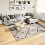 vidaXL Vloerkleed PAMPLONA shaggy hoogpolig 240x240 cm beige, Verzenden, Nieuw