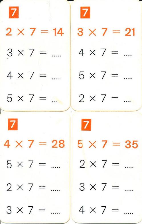 Kwartet tafels 6 t/m 10 Oranje (zie omschrijving), Boeken, Schoolboeken, Nieuw, Verzenden