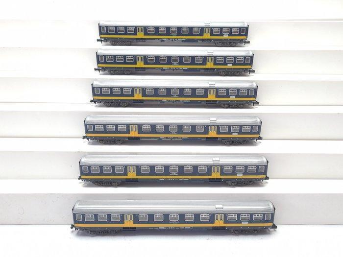 Fleischmann N - 8155 - Modeltrein personenwagen (5) - 6x, Hobby en Vrije tijd, Modeltreinen | N-Spoor