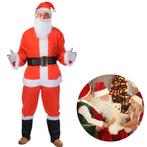 Cheqo® Luxe Kerstmanpak - Kerstmannenpak - Kerstman Kostuum, Diversen, Kerst, Nieuw, Verzenden