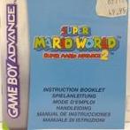 Super Mario World Super Mario Advance 2 Handleiding - iDEAL!, Spelcomputers en Games, Games | Nintendo Game Boy, Ophalen of Verzenden