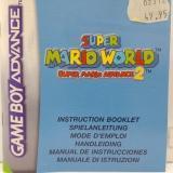 Super Mario World Super Mario Advance 2 Handleiding - iDEAL!, Spelcomputers en Games, Games | Nintendo Game Boy, Gebruikt, Ophalen of Verzenden
