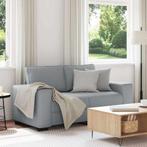 vidaXL 2-zitsbank 120 cm stof lichtgrijs, Verzenden, Nieuw, Tweepersoons, Stof