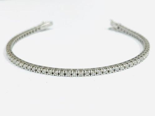 Armband - 18 karaat Witgoud - 4.30ct. tw. Diamant, Sieraden, Tassen en Uiterlijk, Armbanden