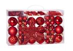 Kerstboom decoraties - Set van 66 - rood (Kerst artikelen), Diversen, Kerst, Verzenden, Nieuw