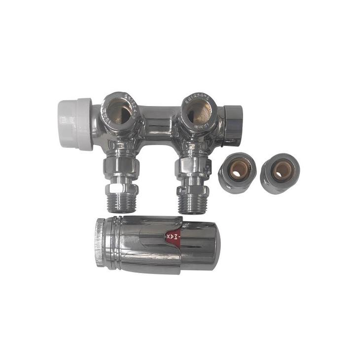 Sani Royal Thermostatische Radiatorkraan Onderblok, Doe-het-zelf en Verbouw, Sanitair