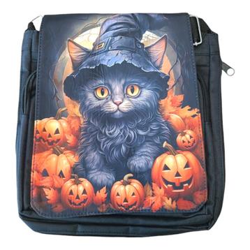 Messenger bag - Black Cat Pumpkins beschikbaar voor biedingen