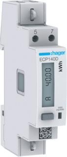 Hager ECP140D kWh-meter 1 fase 40A, Doe-het-zelf en Verbouw, Elektra en Kabels, Verzenden, Nieuw, Overige typen