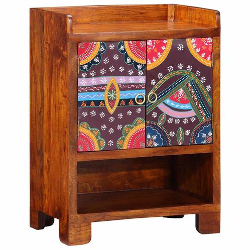 vidaXL Schoenenkast Bruin 55 x 35 x 75 cm Massief acaciahout, Huis en Inrichting, Kasten | Schoenenrekken, Nieuw, Verzenden