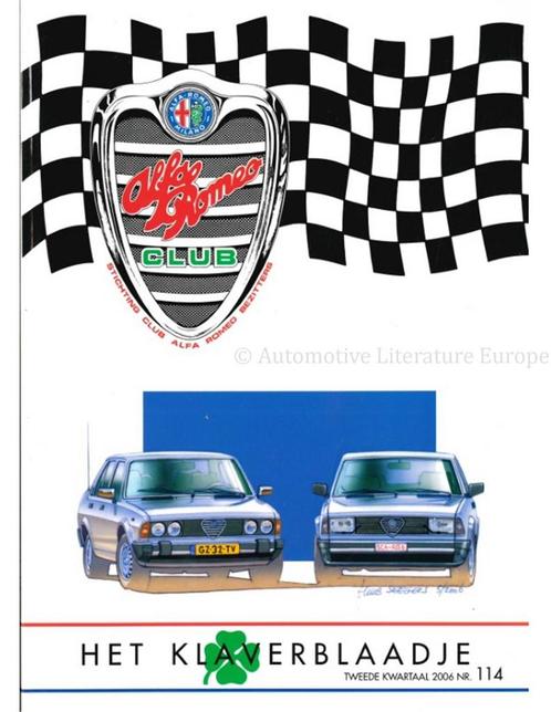 2006 ALFA ROMEO CLUB HET KLAVERBLAADJE 114 NEDERLANDS, Boeken, Auto's | Folders en Tijdschriften, Alfa Romeo
