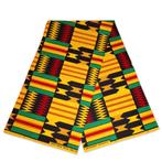 Afrikaanse Kente stof / kente print stof KT-3113 - 100% kato, Hobby en Vrije tijd, Stoffen en Lappen, Ophalen of Verzenden, Nieuw