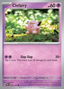 Clefairy 081/197 reverse holo Obsidian flames, Hobby en Vrije tijd, Verzamelkaartspellen | Pokémon, Losse kaart, Nieuw, Foil, Ophalen of Verzenden