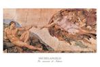 Kunstdruk Michelangelo - La creazione di Adamo 120x80cm, Huis en Inrichting, Woonaccessoires | Schilderijen, Tekeningen en Foto's